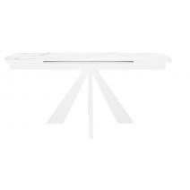  Стол DikLine SKU140 Керамика Белый мрамор/подстолье белое/опоры белые, фото 3 