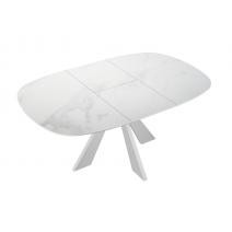  Стол DikLine SKK110 Керамика Белый мрамор/подстолье белое/опоры белые (2 уп.), фото 8 