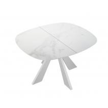 Стол DikLine SKK110 Керамика Белый мрамор/подстолье белое/опоры белые (2 уп.), фото 7 
