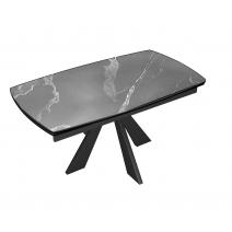  Стол DikLine SKU140 Керамика Серый мрамор/подстолье черное/опоры черные, фото 8 