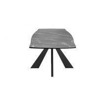  Стол DikLine SKU120 Керамика Серый мрамор/подстолье черное/опоры черные, фото 5 