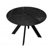  Стол DikLine SKC100 d1000 Керамика Черный мрамор/подстолье черное/опоры черные, фото 4 