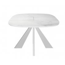  Стол DikLine SKK110 Керамика Белый мрамор/подстолье белое/опоры белые (2 уп.), фото 6 