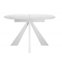  Стол DikLine SKK110 Керамика Белый мрамор/подстолье белое/опоры белые (2 уп.), фото 2 