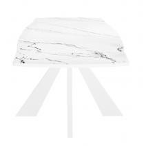  Стол DikLine SKU140 Керамика Белый мрамор/подстолье белое/опоры белые, фото 6 