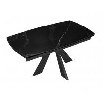  Стол DikLine SKU140 Керамика Черный мрамор/подстолье черное/опоры черные, фото 5 