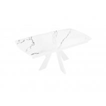  Стол DikLine SKU140 Керамика Белый мрамор/подстолье белое/опоры белые, фото 5 