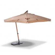  "Корсика" зонт уличный 3х3м на боковой алюминиевой опоре, цвет под дерево, фото 1 
