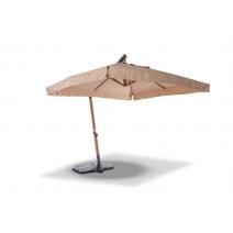  "Корсика" зонт уличный 3х3м на боковой алюминиевой опоре, цвет под дерево, фото 3 