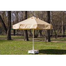  Зонт MISTRAL 300 круглый с воланом (база в комплекте) бежевый, фото 1 