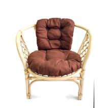  Подушка на кресло "Багама" коричневая обычная твил, фото 1 