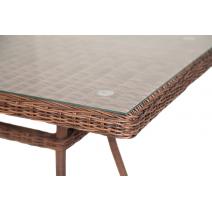  "Латте" плетеный стол из искусственного ротанга 140х80см, цвет соломенный, фото 4 