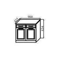  Каталея Тумба с ящиками и дверьми ш.900, белая эмаль, фото 1 