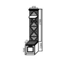  Каталея Тумба с вешалкой 1-дверная в комплекте накладка «Каретная стяжка» антивандальная ткань, белая эмаль, фото 1 