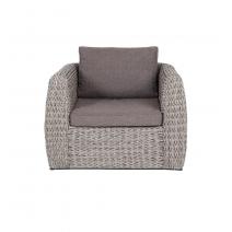  "Кальяри" кресло из искусственного ротанга (гиацинт), цвет серый, фото 6 