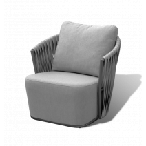  "Флоренция" кресло плетеное из искусственного ротанга, цвет графит, фото 1 