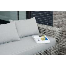  "Тито" диван из искусственного ротанга трехместный, цвет серый, фото 8 