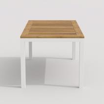  Стол обеденный TELLA  из тика 180x90 белый, фото 2 