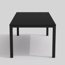  Обеденная группа CANA  FESTA  каркас карбон / стол стекло 180 / ткань черная, фото 5 
