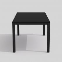  Обеденная группа CANA  FESTA  каркас карбон / стол стекло 200 / ткань черная, фото 5 