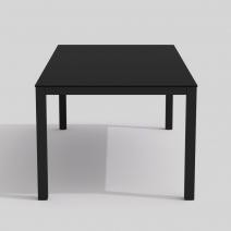  Обеденная группа CANA FESTA  каркас карбон / стол стекло 220 / ткань черная, фото 5 
