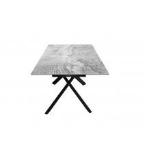  Стол DikLine KX160 мрамор C31 (керамика серая глянец)/опоры черные, фото 6 