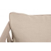  "Диего" диван 2-местный плетеный из роупа, каркас алюминий темно-серый (RAL7024), роуп темно-серый круглый, ткань темно-серая, фото 12 