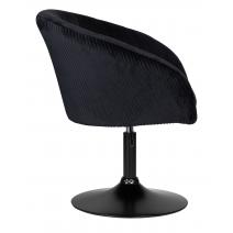  Кресло дизайнерское DOBRIN EDISON BLACK, черный велюр (1922-21), фото 3 