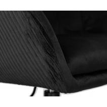  Кресло дизайнерское DOBRIN EDISON BLACK, черный велюр (1922-21), фото 7 