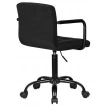  Офисное кресло для персонала DOBRIN TERRY BLACK, черный велюр (MJ9-101), фото 4 
