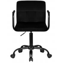  Офисное кресло для персонала DOBRIN TERRY BLACK, черный велюр (MJ9-101), фото 6 