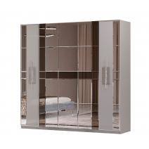  Грация Шкаф 5 дверный, серый-серебро, фото 1 
