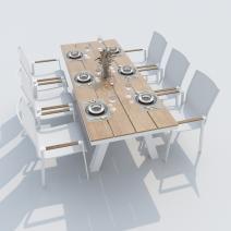  Стол обеденный MIRRA 220 см белый, фото 3 