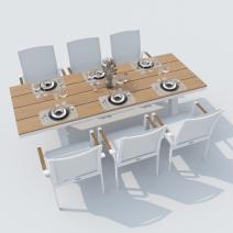  Стол обеденный MIRRA 220 см белый, фото 4 