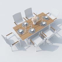  Стол обеденный MIRRA 180 см белый, фото 3 