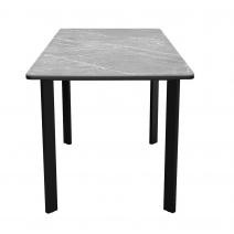 Стол DikLine LK90 Керамика Серый мрамор/подстолье черное/опоры черные, фото 6 
