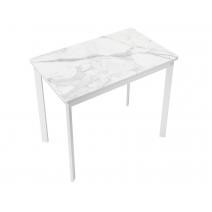  Стол DikLine LK90 Керамика Белый мрамор/подстолье белое/опоры белые, фото 5 