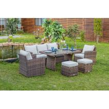  Комплект мебели ZOYA из искусственного ротанга (коричневый), фото 7 