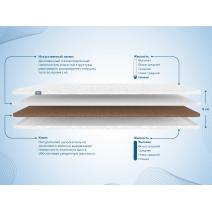 Наматрасник Димакс Искусственный латекс 3 см + Кокос 3 см 120х190, фото 2 