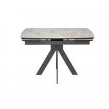  Стол DikLine DKU120 Керамика Italian Grey (глянец серый)/подстолье черное/опоры черные (2 уп.), фото 3 