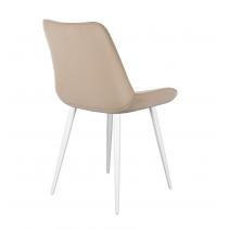  Стул DikLine 226 поворотный B03 BEIGE, ножки белые, фото 3 