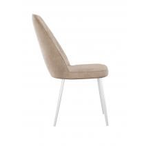  Стул DikLine 326 B03 BEIGE, ножки белые, фото 4 