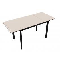  Стол DikLine LK110 Керамика Krater Perla (бежевый матовый) /подстолье черное/опоры черные, фото 4 