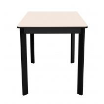  Стол DikLine LK110 Керамика Krater Perla (бежевый матовый) /подстолье черное/опоры черные, фото 2 