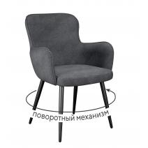  Стул DikLine 503 поворотный SB5 серый, ножки черные, фото 1 