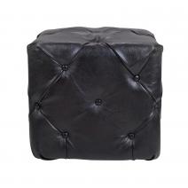  Пуф Amrit Black Leather, фото 2 
