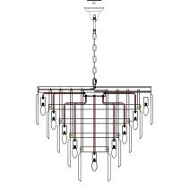  Люстра Odeon 5 Rings Silver, фото 3 