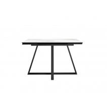  Стол DikLine SKF120 Керамика Cristal Onyx Bianco Polished/подстолье черное/опоры черные, фото 5 
