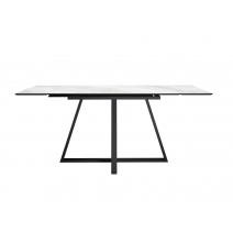  Стол DikLine SKF120 Керамика Cristal Onyx Bianco Polished/подстолье черное/опоры черные, фото 6 