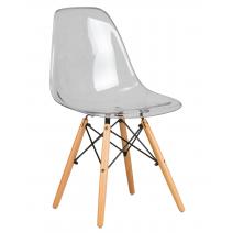  Стул обеденный DOBRIN DSW CASPER, ножки светлый бук, цвет прозрачный, фото 1 